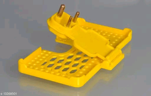Yellow Unbreakable Mobile Charging Holder – Wall Mount AC Vent Stand India