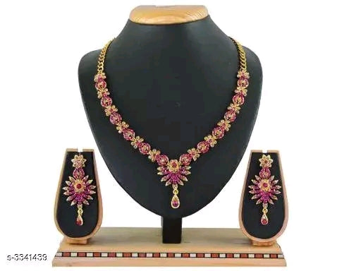 Exquisite Alloy Stone Women's Jewelry Set – Timeless Elegance