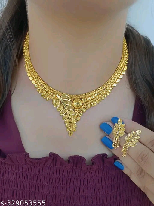Majestic South Indian Bridal Choker and Necklace Set – Gold-Plated with Ruby Stones India