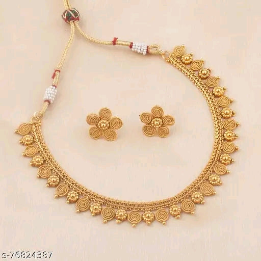 Royal Radiance Gold-Plated Wedding Jewellery Set India