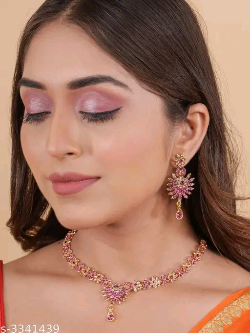 Exquisite Alloy Stone Women's Jewelry Set – Timeless Elegance