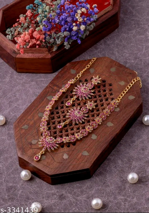 Exquisite Alloy Stone Women's Jewelry Set – Timeless Elegance