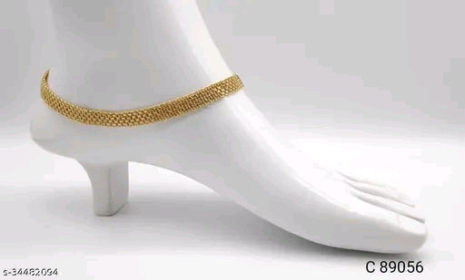 Shimmering Fancy Gold-Plated Women's Anklets &amp; Toe Rings