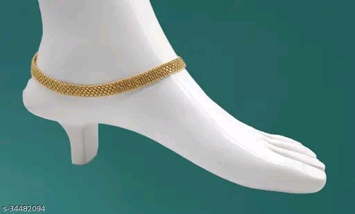 Shimmering Fancy Gold-Plated Women's Anklets &amp; Toe Rings