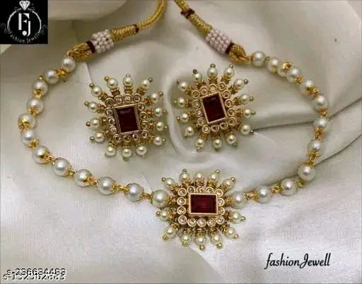 Elegant Feminine Colorful Jewellery Set - Gold Plated with Cubic Zirconia