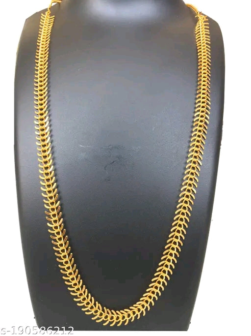TVARA Brass Designer Gold Plated 30-Inch Necklace Women and Girls – Classic Elegant India