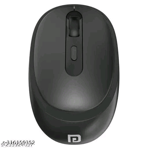 Portronics Wireless Mouse – Stylish Black, Compatible with Desktop, 1-Year Warranty