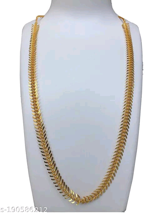 TVARA Brass Designer Gold Plated 30-Inch Necklace Women and Girls – Classic Elegant India