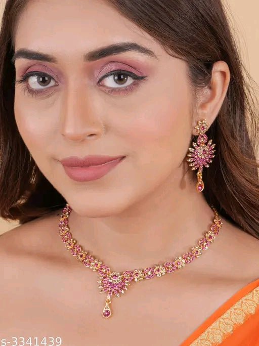 Exquisite Alloy Stone Women's Jewelry Set – Timeless Elegance