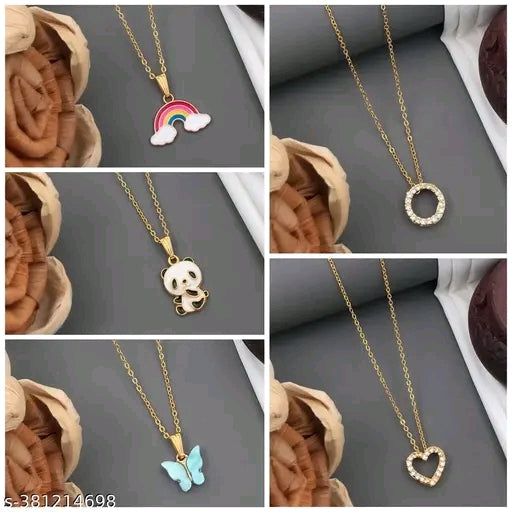 Shimmering gold-plated necklace cubic zirconia — India Faritha 2026
