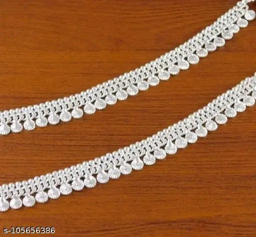 Exquisite Kolhapuri Payal – Silver-Plated Anklet with Toe Ring India