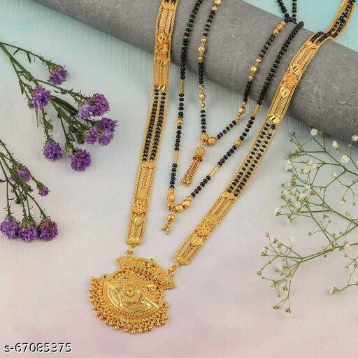 Princess Glittering Mangalsutra – Women Traditional India Model 1