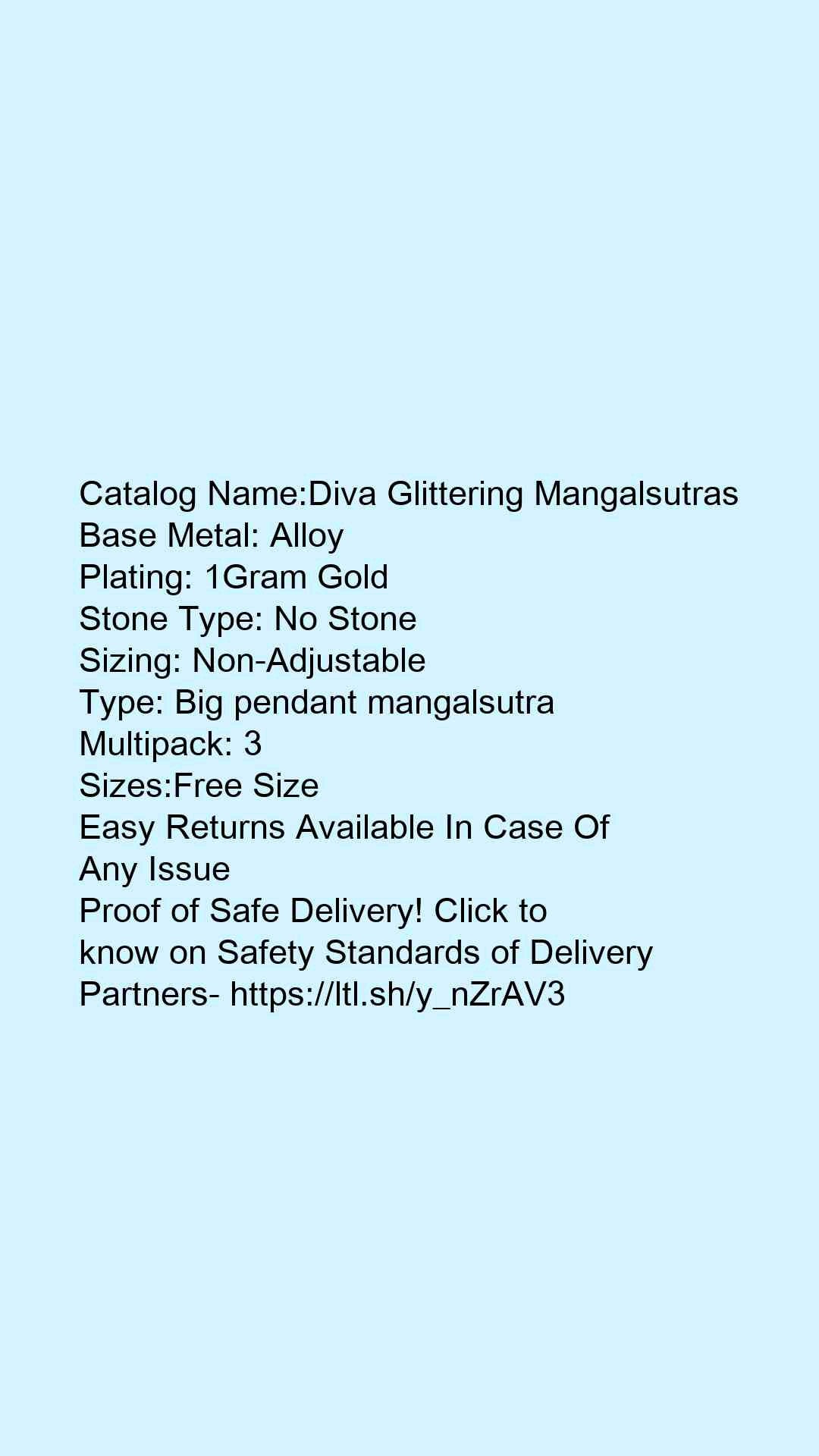 Princess Glittering Mangalsutra – Women Traditional India Model 1