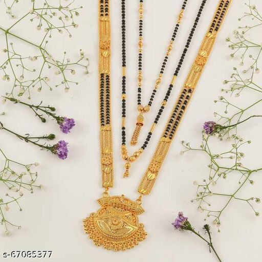 Princess Glittering Mangalsutra – Women Traditional India Model 1