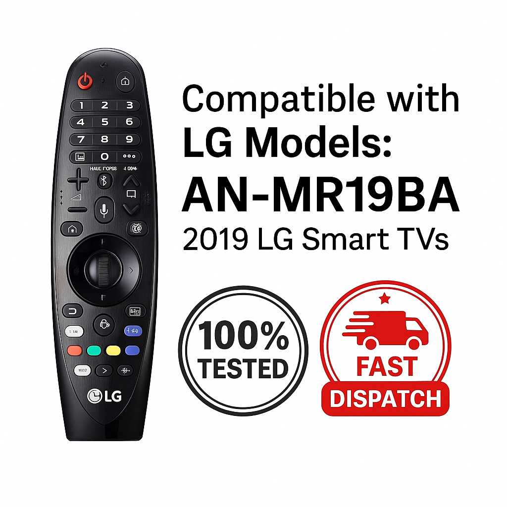 LG Magic Remote Control MR19BA – Compatible Replacement for LG Smart TVs #
