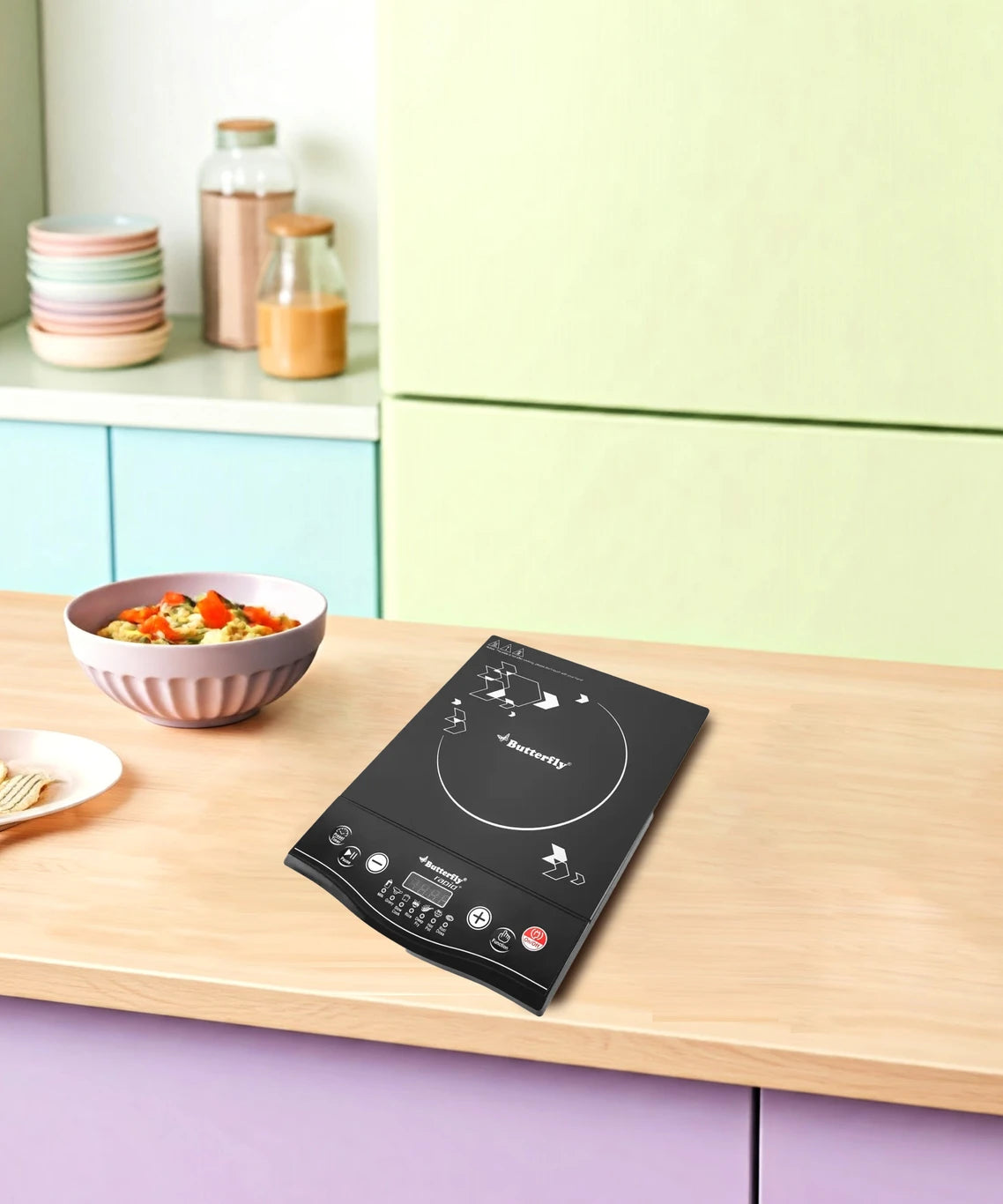 Butterfly Rapid Plus 1700W Induction Cooktop with Preset Menu & LED Display#