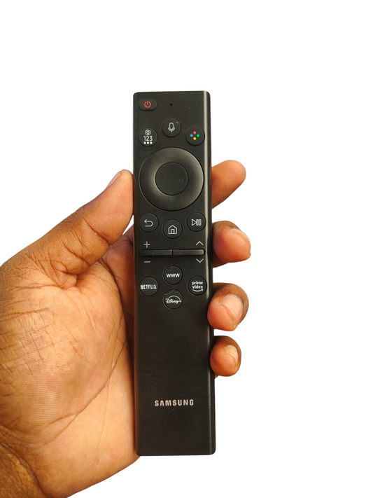 Original Samsung Smart TV Remote with voice control – sleek design, easy access to Netflix, Prime, and more
