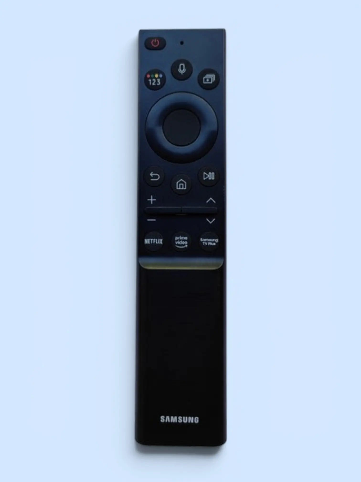 Original Samsung Smart TV Remote — voice control Netflix Prime Video India Faritha 2026
