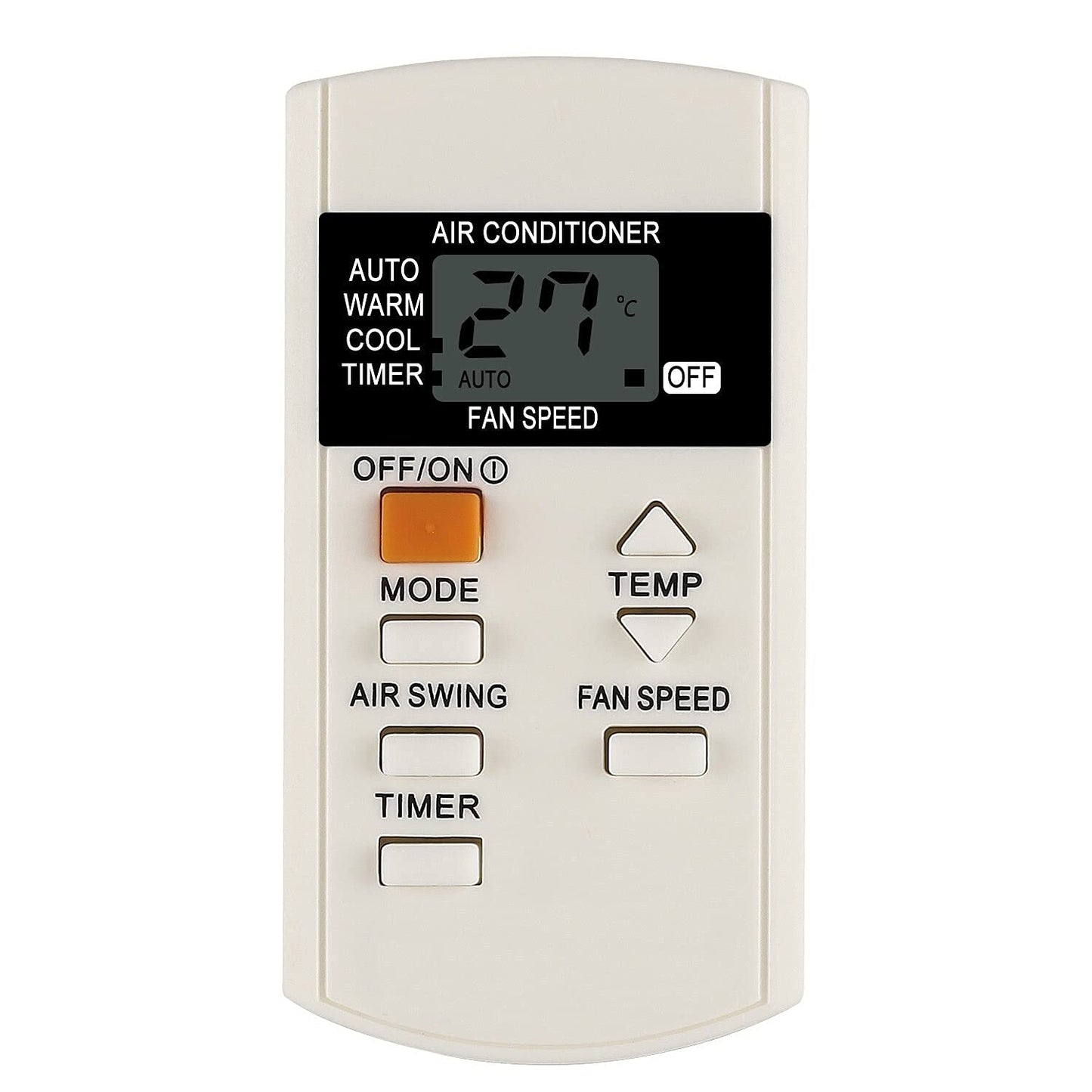 Panasonic AC Remote 44A front view — temperature fan speed timer sleep mode India 2026