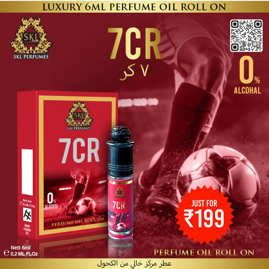 7CR Premium Perfume Oil Roll-On – 6 ml, Alcohol-Free Long-Lasting Fragrance