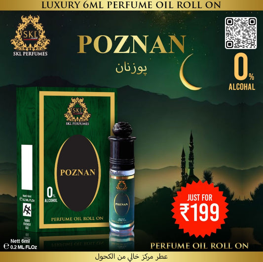Poznan 6ml Perfume Oil Roll-On - Alcohol-Free Luxury Fragrance