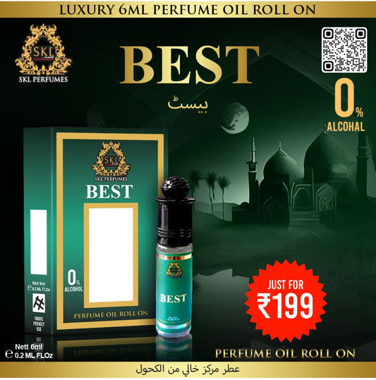 Luxura Bliss 6ml Alcohol-Free Perfume Oil Roll-On – Pure Luxury in Every Drop"