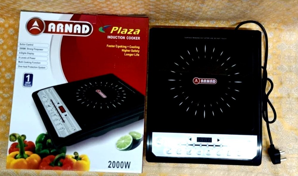 Arnad Induction Stove Portable Electric Induction Cooktop with Push Button Controls #