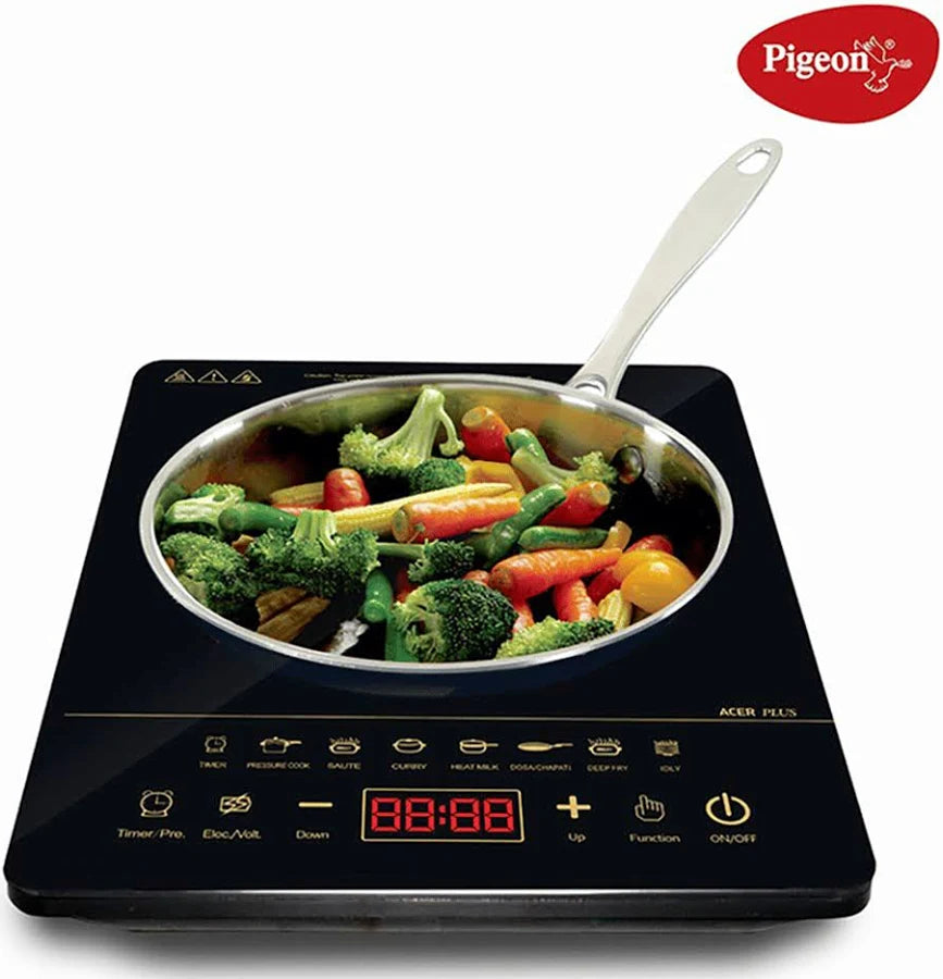 Pigeon Acer Plus 1800W induction cooktop with touch control and LED display