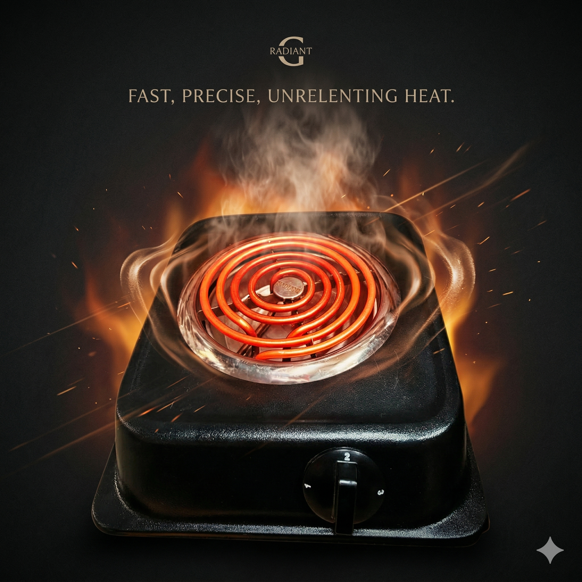 2000W portable electric hot plate G coil radiant cooker