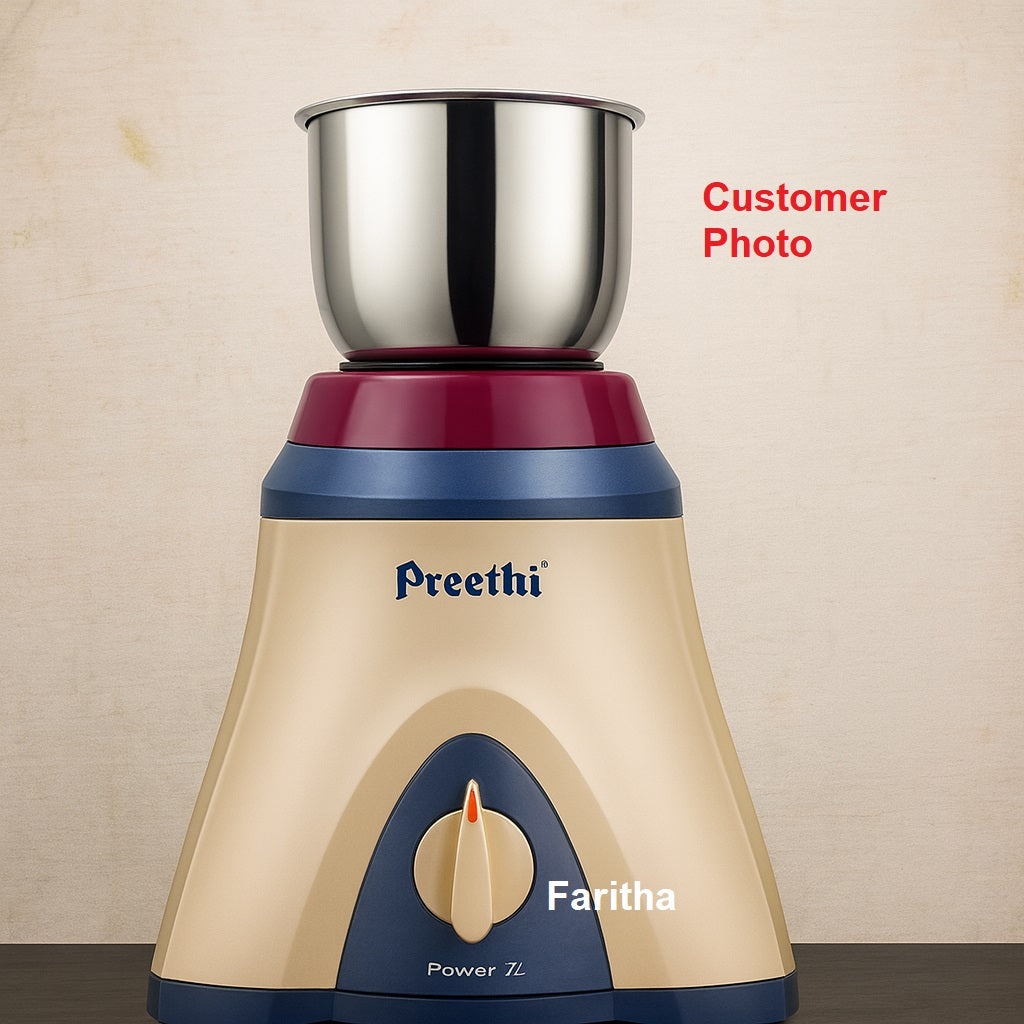 Preethi Royale 500 ml Chutney Grinder Jar | Premium Mixie Chutney Jar Replacement | 6 wheel Coupler