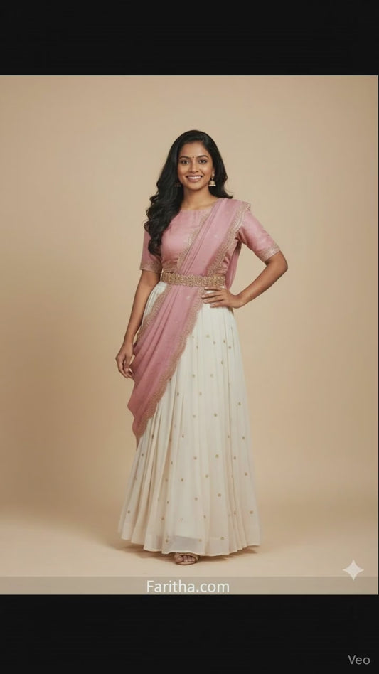 Premium Georgette Semi-Stitched Lehenga with Unstitched Blouse for Women | Party & Wedding Wear#