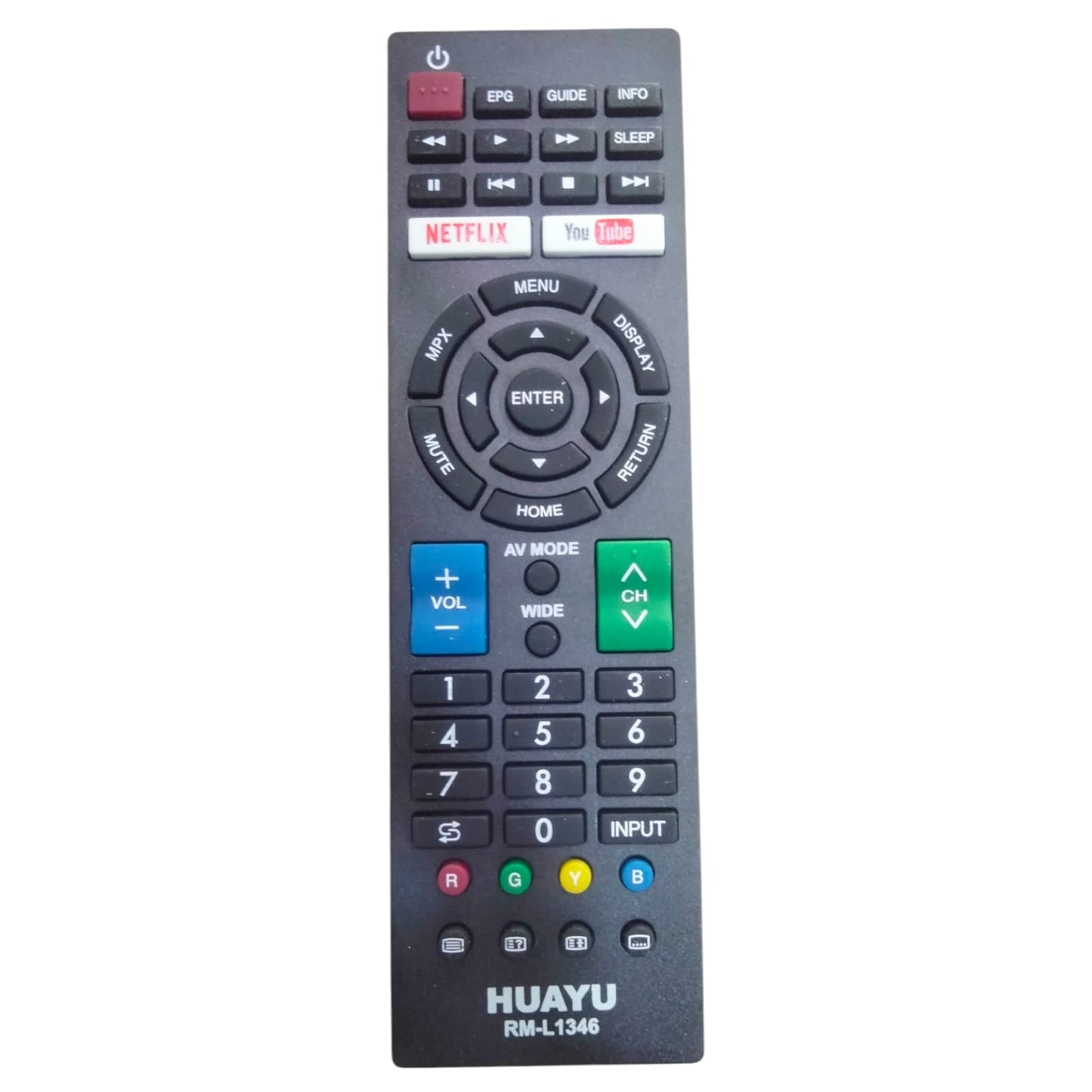 Sharp Smart TV Remote — YouTube Netflix compatible India Faritha 2026