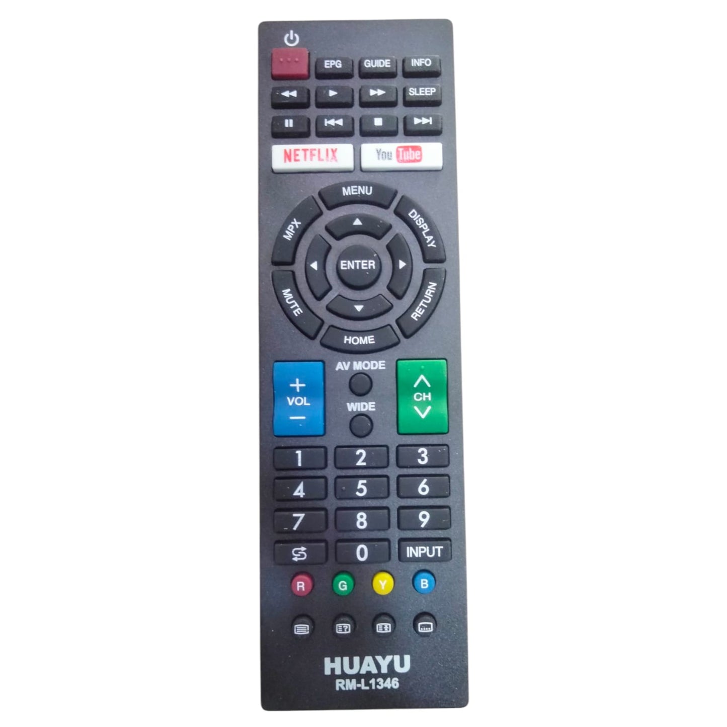 Sharp Smart TV Remote Control – Compatible Replacement with YouTube & Netflix Hotkeys #