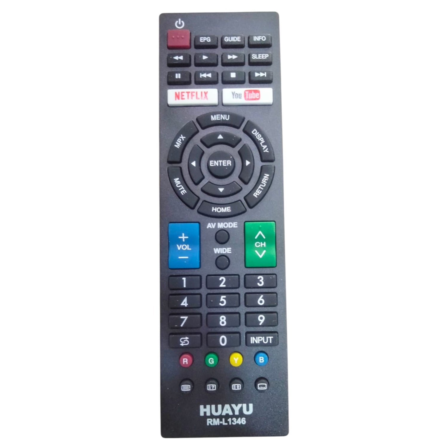 Sharp Smart TV Remote — YouTube Netflix compatible India Faritha 2026