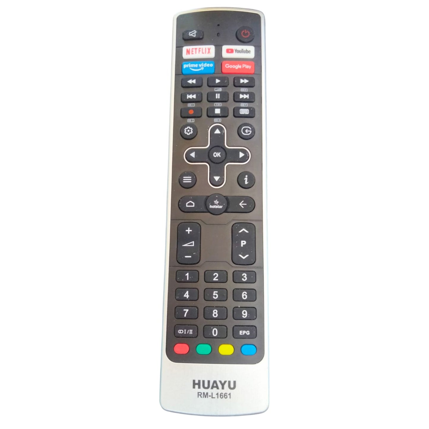 VU Smart TV Remote Control with Netflix, YouTube, Prime Video & Google Play Hotkeys – Compatible Replacement#
