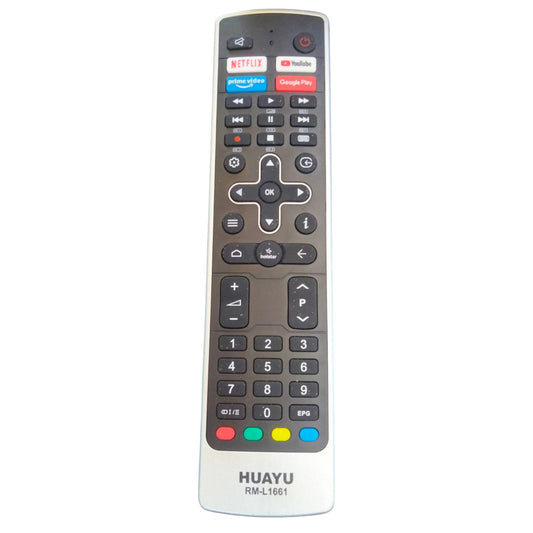 VU Smart TV Remote Control with Netflix, YouTube, Prime Video & Google Play Hotkeys – Compatible Replacement#