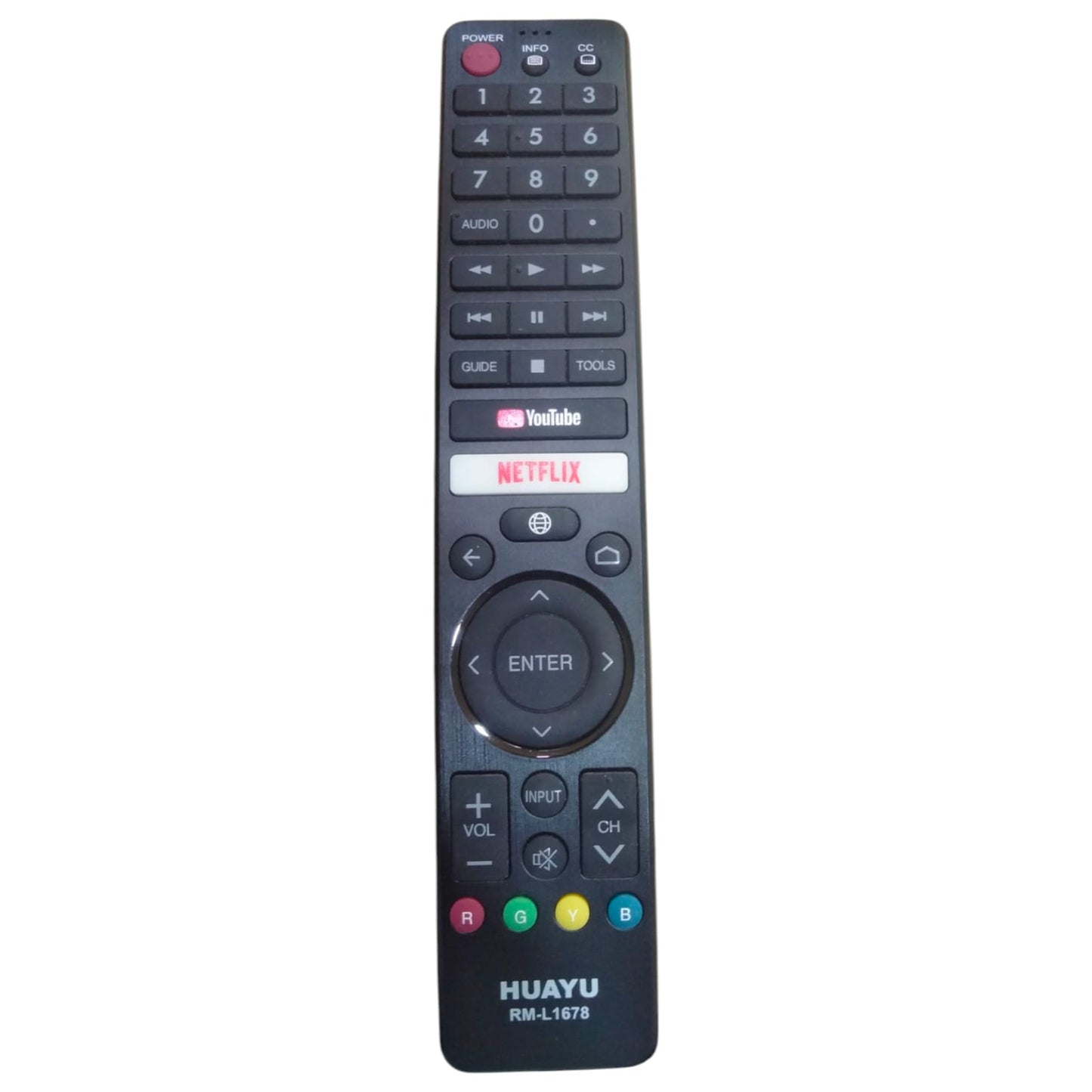 Sharp Smart TV Remote Control – Replacement with YouTube & Netflix Shortcut Keys #