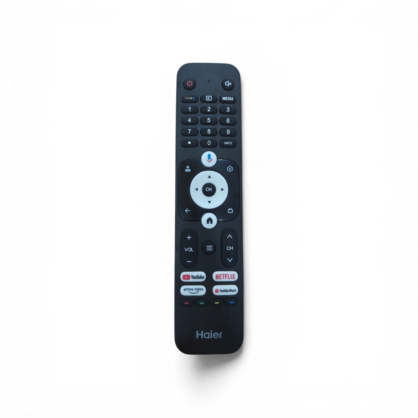 Haier Smart Voice TV Remote Control with Netflix, YouTube & Prime Video Shortcut Buttons