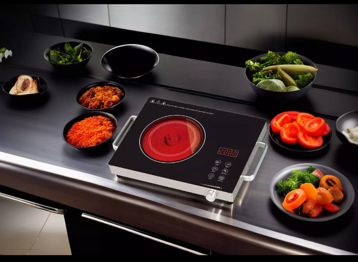 Crompton Infraseve 2000W Infrared Cooktop with Touch Control & LED Display#