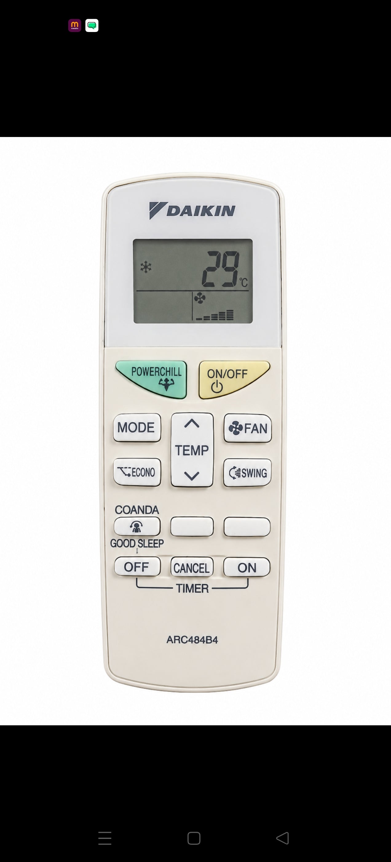 Daikin AC Remote Control ARC484B4 – Compatible Replacement for Daikin Air Conditioners | Buy India