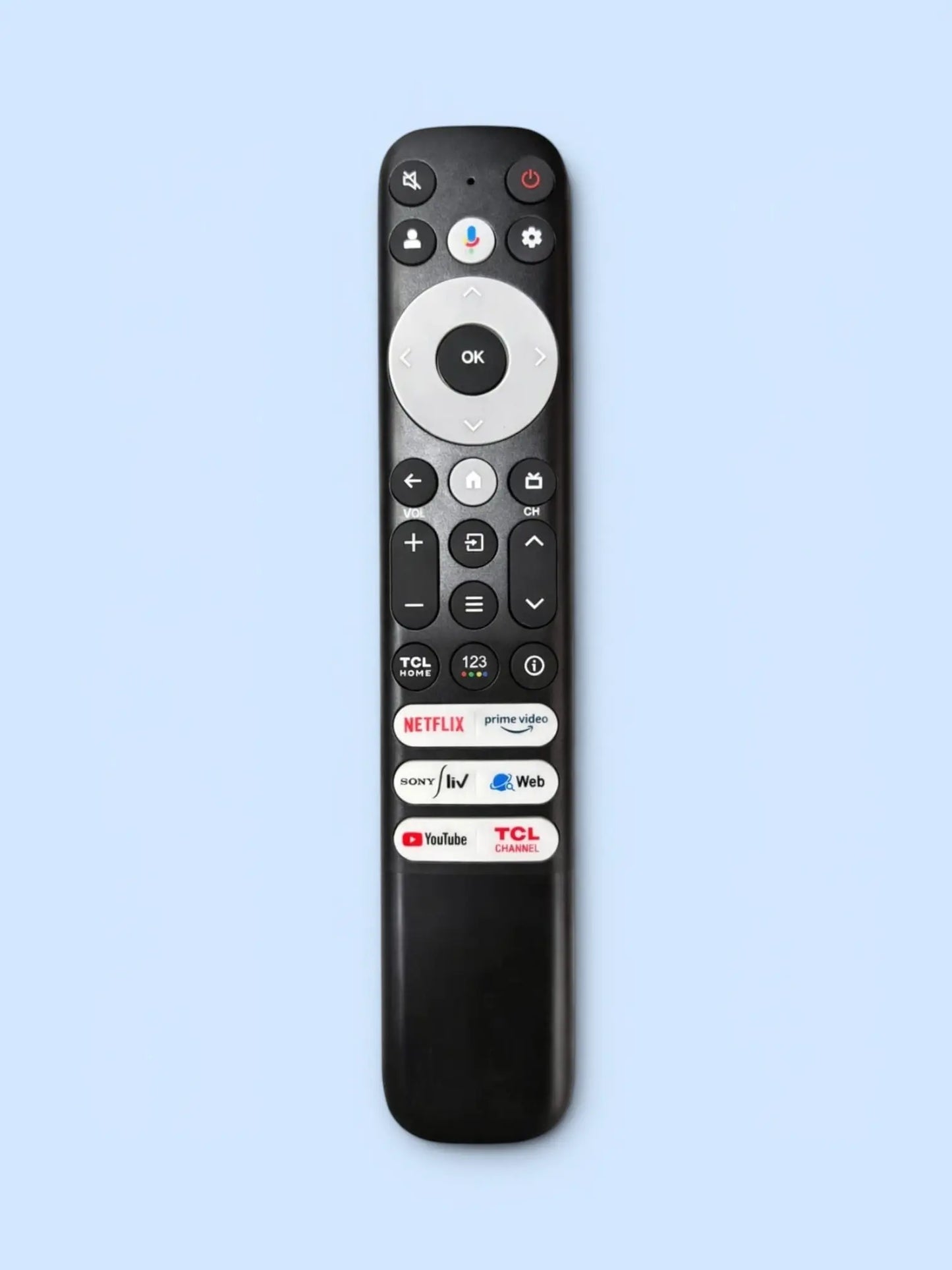 Original TCL Smart TV Voice Remote – Google Assistant Netflix Prime YouTube India