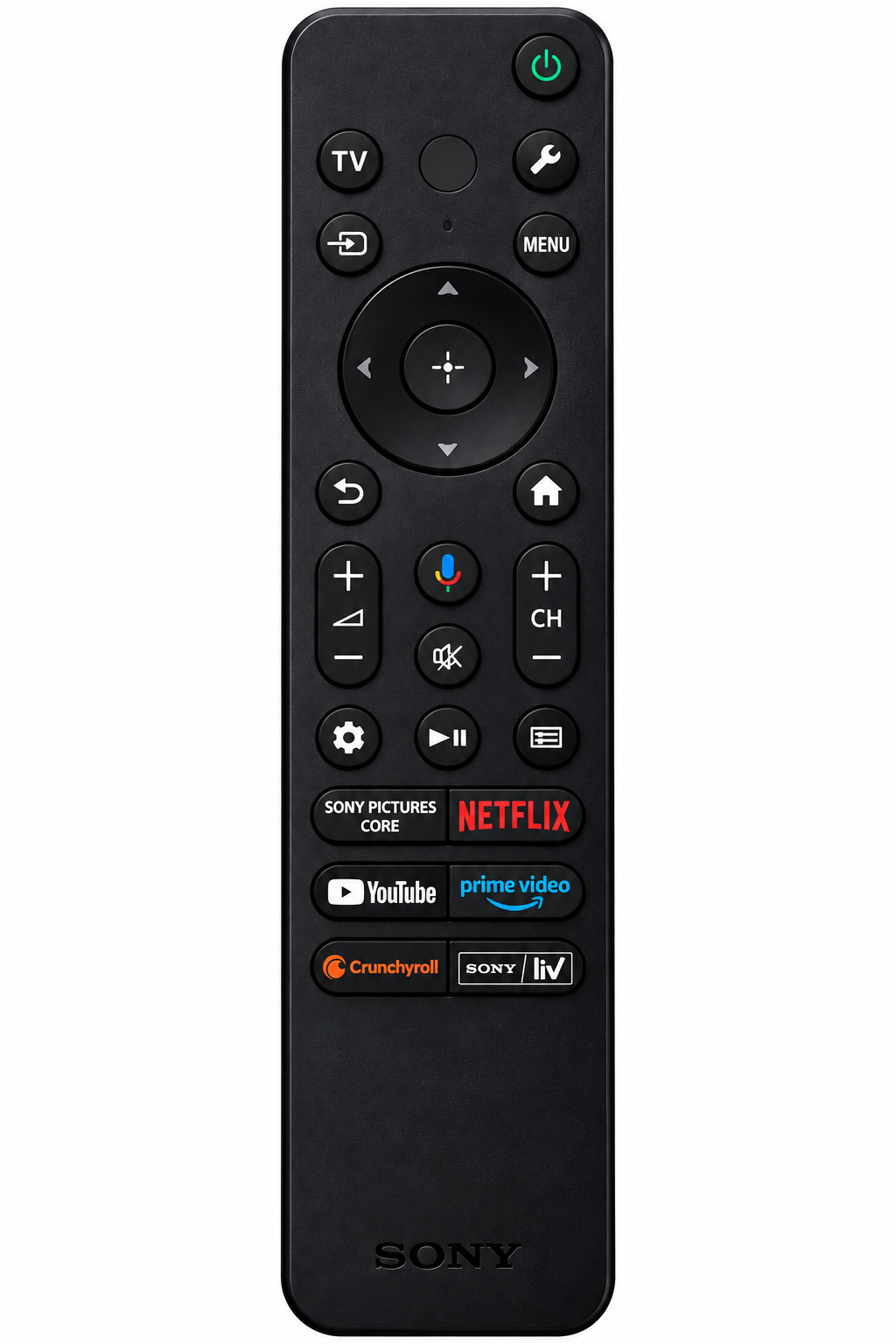 Original Sony Smart TV Remote Control – Voice Search, Netflix, YouTube, Prime Video & Sony Liv