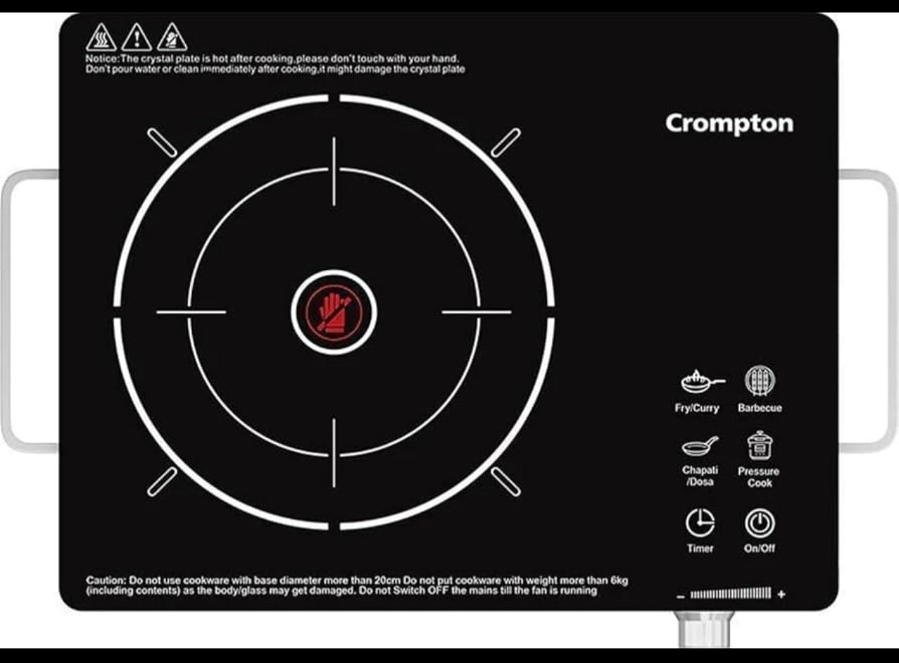 Crompton Infraseve 2000W Infrared Cooktop with Touch Control & LED Display#