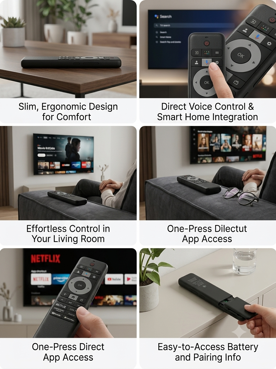 Haier Smart Android LED 4K TV – With Netflix, Prime Video, YouTube & YouTube Music Hotkeys