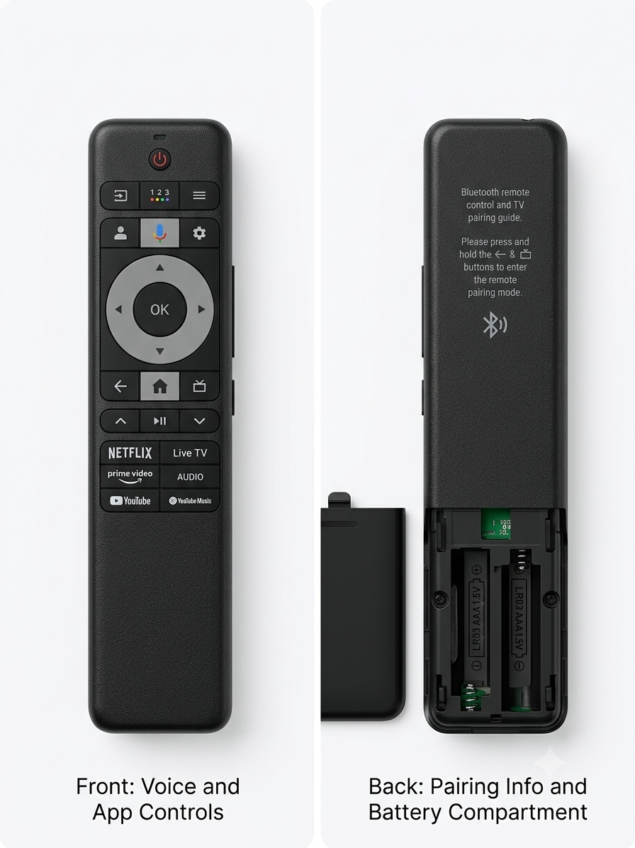 Haier Smart Android LED 4K TV – With Netflix, Prime Video, YouTube & YouTube Music Hotkeys