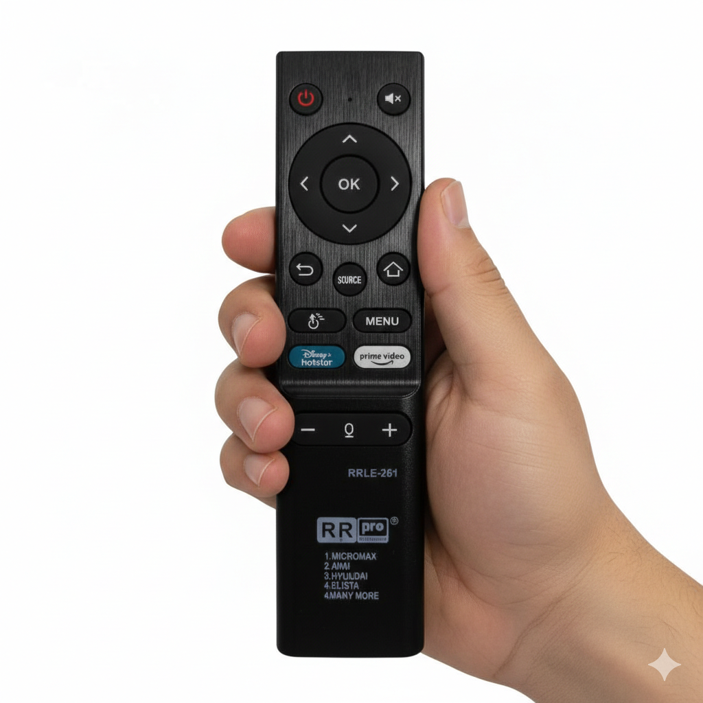 RR Pro RR LE-261 smart TV remote with OTT shortcut buttons