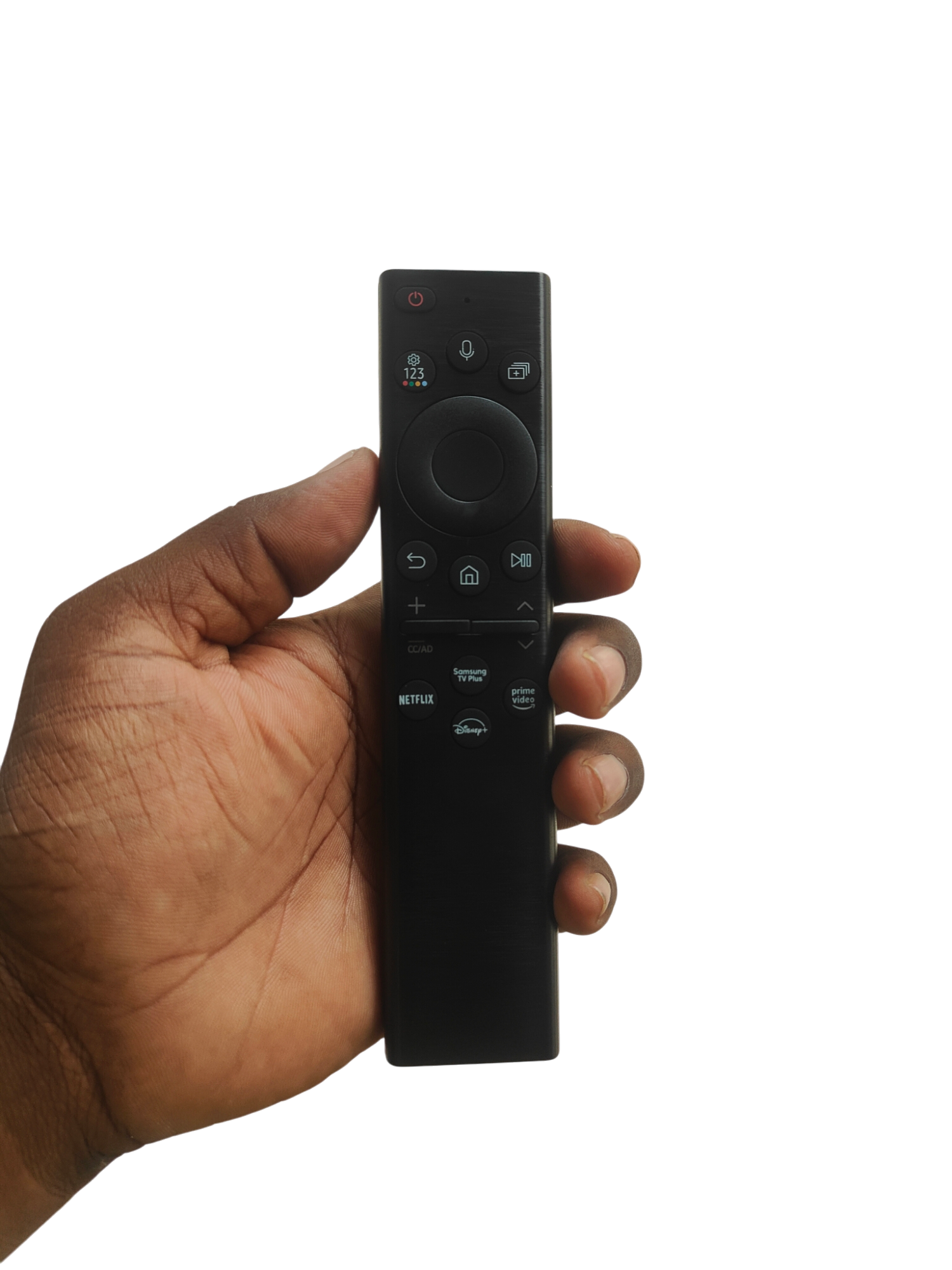 Original Samsung Smart TV Remote voice — Netflix Prime Video Hotstar buttons India 2026