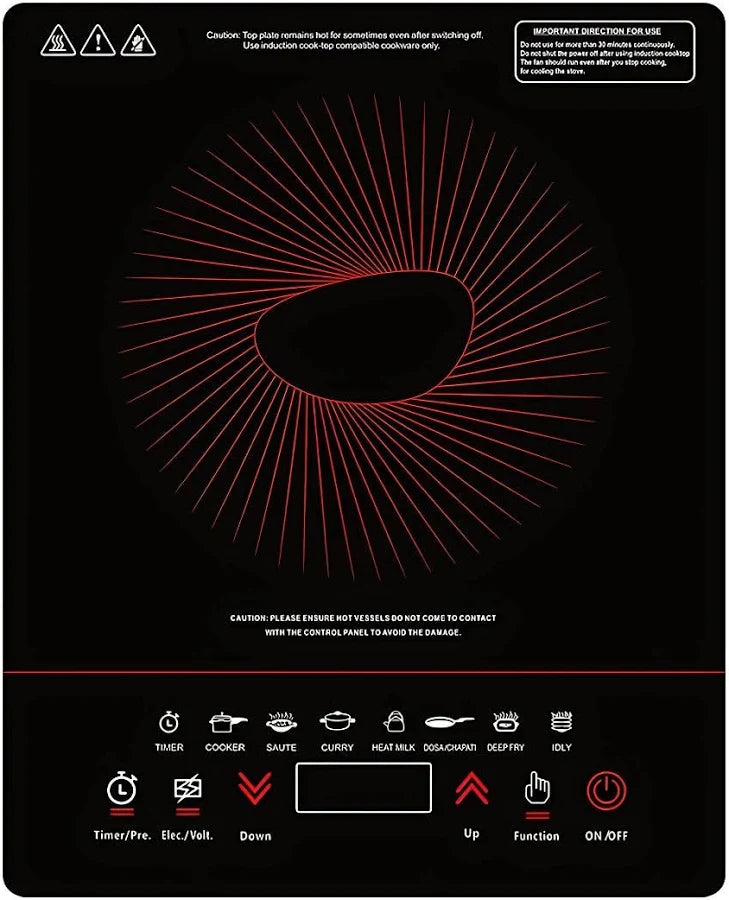 Pigeon Acer Plus 1800W Induction Cooktop with Touch Control & LED Display#