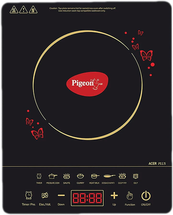 Pigeon Acer Plus 1800W Induction Cooktop with Touch Control & LED Display#