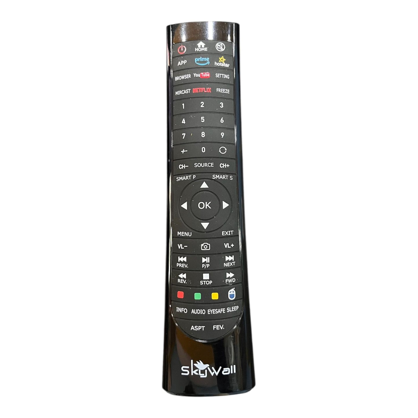 SkyWall Smart TV Remote Control with Netflix, Prime Video, YouTube & Hotstar Buttons